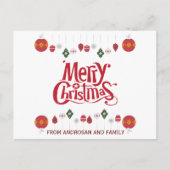 クリスマスカスタムギフトはがき ポストカード (正面)