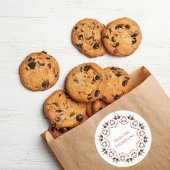 クリスマスカスタムギフトタグ ラウンドシール