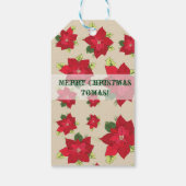 クリスマスカスタムギフトラベル ギフトタグ (裏面)