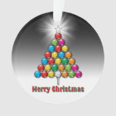 クリスマスカスタムゴルフホリデイデザイン オーナメント (正面)