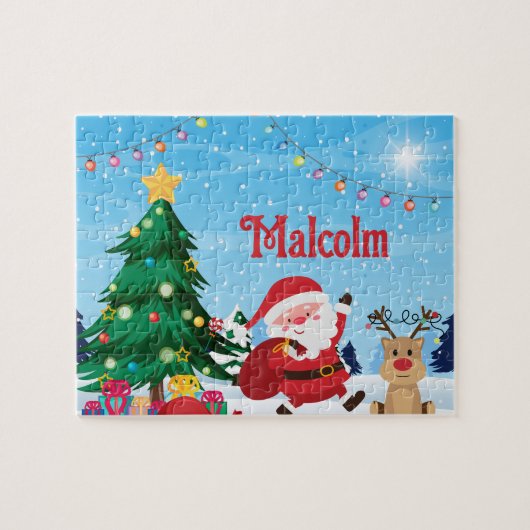 クリスマスカスタムサンタパズル ジグソーパズル (横)