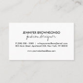 クリスマスカスタムストアソックス 名刺 (裏面)