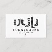 クリスマスカスタムストアソックス 名刺 (正面)