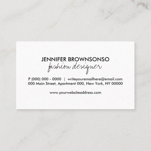 クリスマスカスタムストア靴下 名刺 (裏面)