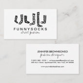 クリスマスカスタムストア靴下 名刺 (正面/裏面)