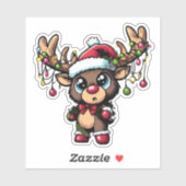 クリスマスカスタムトナカイのビニール・シール シール (シート)