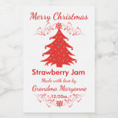 クリスマスカスタムホームカニング フードラベル (シングルラベル)