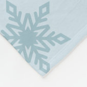 クリスマスカスタムユニコーンピンクガールスノーフレーク フリースブランケット (角)