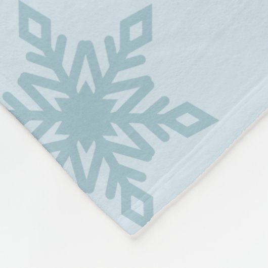 クリスマスカスタムユニコーンピンクガールスノーフレーク フリースブランケット (角)