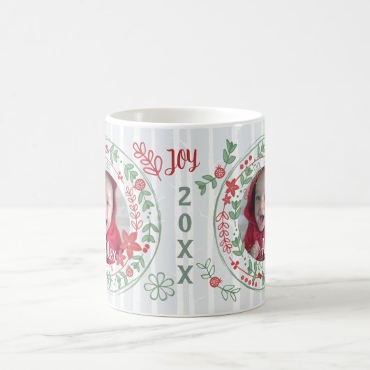 クリスマスカスタムリースうれしそうな休日 コーヒーマグカップ
