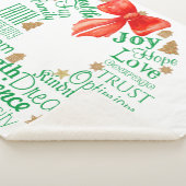 クリスマスカスタムリースの単語または名前 シェルパブランケット (3/4)