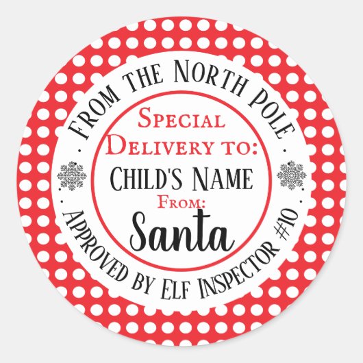 クリスマスカスタムワークショップ ラウンドシール (正面)