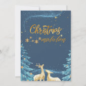 クリスマスカスタム招待状 – 休暇に最適 案内状 (裏面)