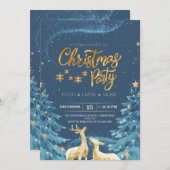 クリスマスカスタム招待状 – 休暇に最適 案内状 (正面/裏面)