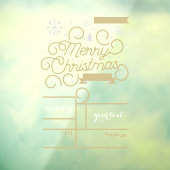 クリスマスカスタム文字ウィンドウデカール  ウィンドウサイン (シート3)