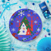 クリスマスカスタム紙デザイナープレート – ギフト ペーパープレート (パーティー)