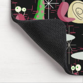 クリスマスカタツムリ – ミッドセンチュリーレトロ-- マウスパッド (コーナー)