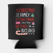 クリスマスカッコいいホリデーユーモアおもしろいクリスマス 缶クーラー (正面)