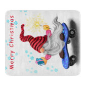 クリスマスカッティングボードスケーター格言（ギフト付き） カッティングボード (正面)