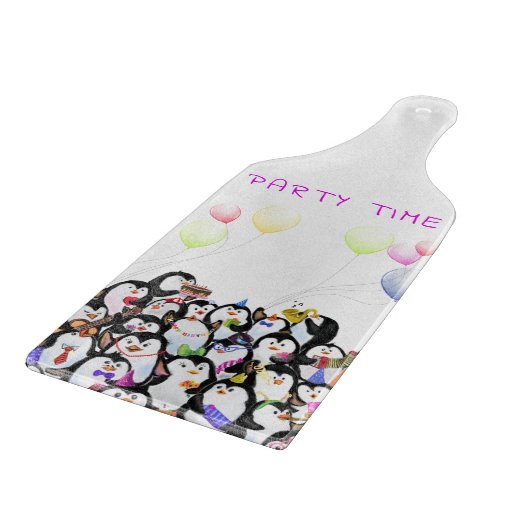 クリスマスカッティングボードハッピーペンギンパーティー カッティングボード (角)