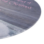 クリスマスカッティングボード、ピンクのクリスマス カッティングボード (角)