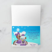 クリスマスカットおもしろいギンガーブレッドアイシングチョコレート シーズンカード (内部)