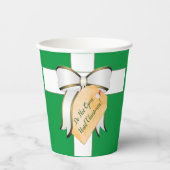 クリスマスカップまで開かない紙 紙コップ (正面)