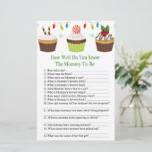 クリスマスカップケーキあなたがどれくらい赤ちゃんシャワーを知っているか (スタンド正面)