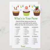 クリスマスカップケーキあなたの財布ゲームの中に何が (正面/裏面)