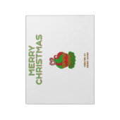 クリスマスカップケーキのメモ帳(27.9 cm x 21.6 cm) ノートパッド (回転)