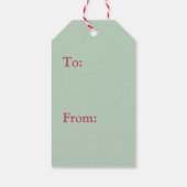 クリスマスカップケーキギフトラベル ギフトタグ (裏面)