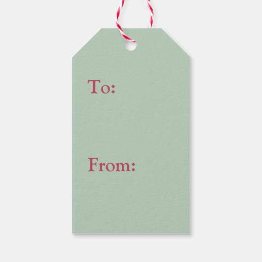 クリスマスカップケーキギフトラベル ギフトタグ (裏面)