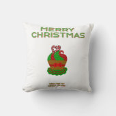 クリスマスカップケーキスクエア装飾用クッション クッション (正面)