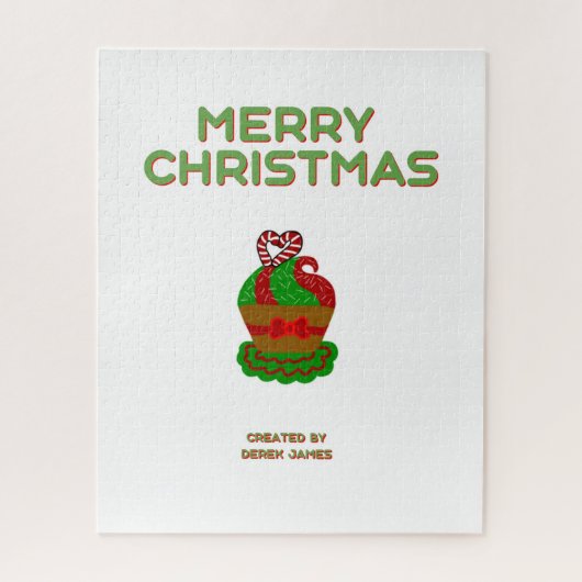 クリスマスカップケーキパズル(40.64 cm x 50.8 cm) ジグソーパズル (縦)