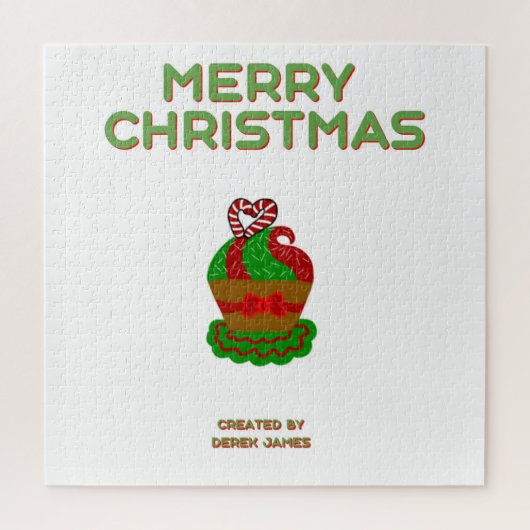 クリスマスカップケーキパズル(50.8 cm x 50.8 cm) ジグソーパズル (縦)