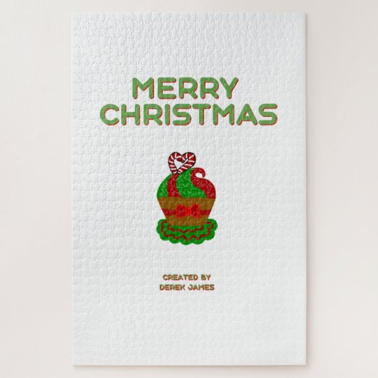 クリスマスカップケーキパズル(50.8 cm x 76.2 cm) ジグソーパズル (縦)