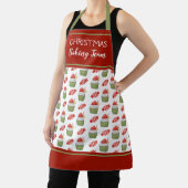 クリスマスカップケーキベーキングチームホリデー エプロン (インサイチュ)