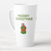 クリスマスカップケーキラージラテマグカップ カフェラテマグ (左アングル)