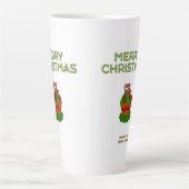 クリスマスカップケーキラージラテマグカップ カフェラテマグ (正面)