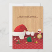 クリスマスカップケーキ交換パーティー 招待状 (裏面)