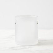 クリスマスカップケーキ小さな曇りガラスのマグカップ フロストグラスマグカップ (中央)