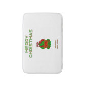 クリスマスカップケーキ小風呂マット バスマット (正面縦)