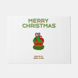 クリスマスカップケーキ形式(45.72 cm x 60.96 cm) ドアマット