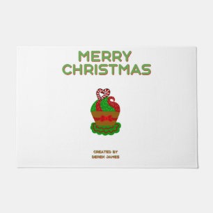 クリスマスカップケーキ形式(60.96 cm x 91.44 cm) ドアマット