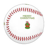 クリスマスカップケーキ野球 野球ボール (正面左)