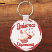 クリスマスカップケーキ キーホルダー (正面)