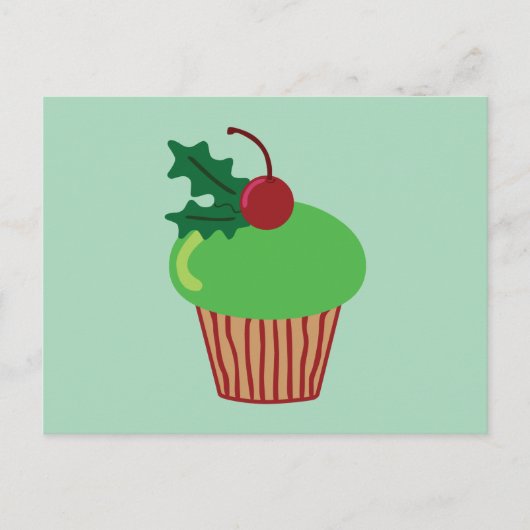 クリスマスカップケーキ シーズンポストカード (正面)