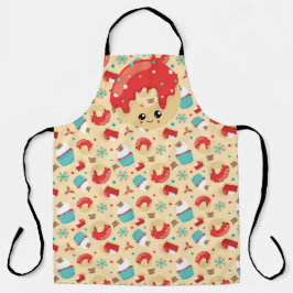 クリスマスカップケーキ&ドーナツ エプロン