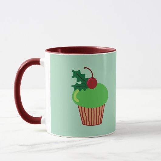 クリスマスカップケーキ マグカップ (左)