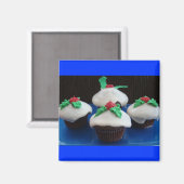 クリスマスカップケーキ マグネット (正面/裏面)